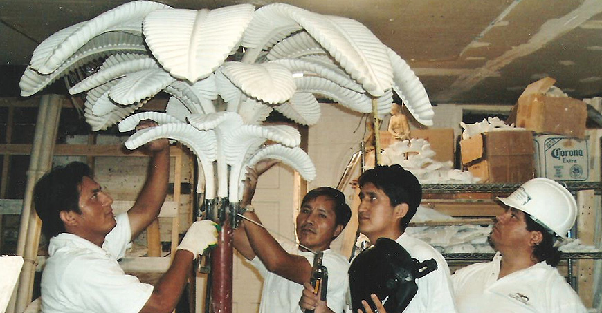 Eight Brothers craftsmen at work